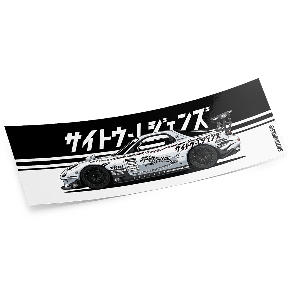 Saito Legends RX7 Slap Sticker
