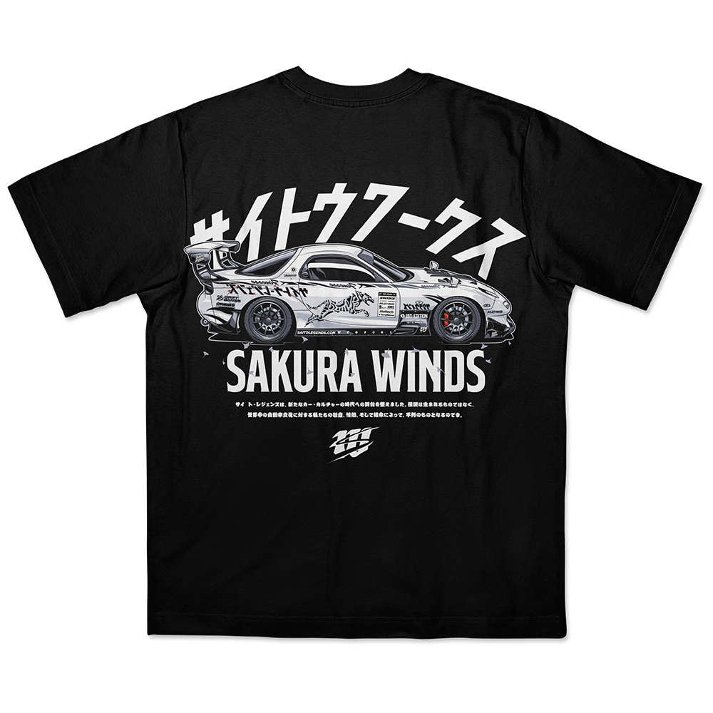 Sakura Wind Kuro Tee